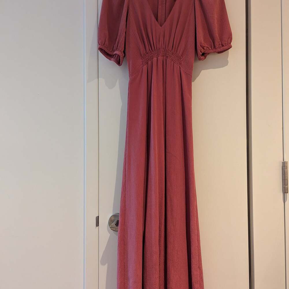Zara rose color gorgeous puff sleeve soft silhouette